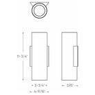 DALS Lighting - LEDWALL-A Round LED Cylinder Light - LEDWALL-A-BK | Montreal Lighting & Hardware