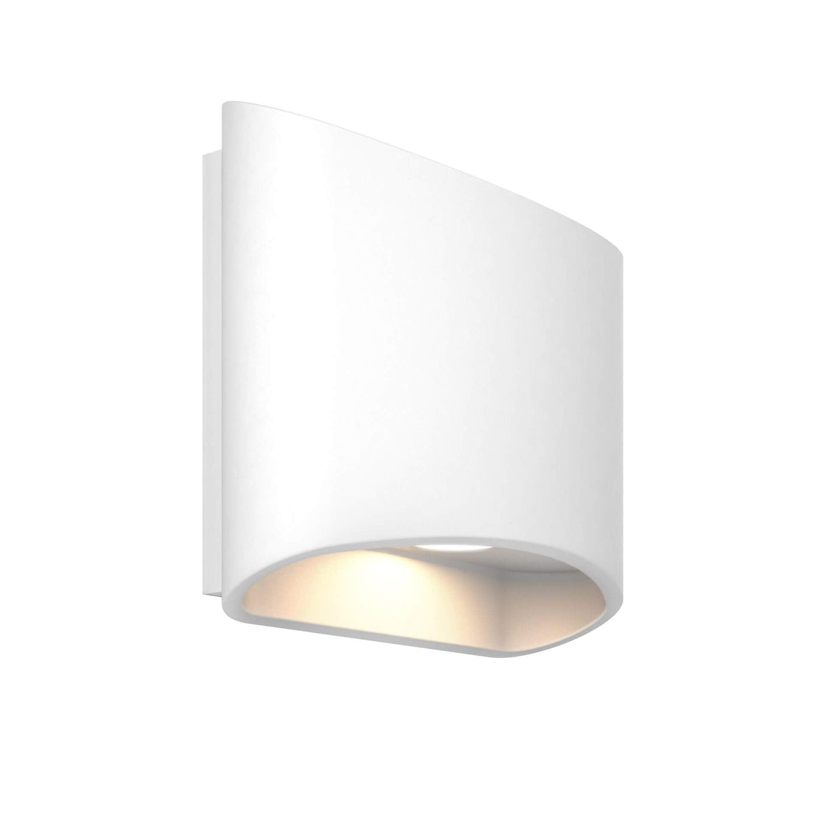 Dals Lighting - LEDWALL-H Oval Up/Down LED Wall Light - LEDWALL-H-WH | Montreal Lighting & Hardware