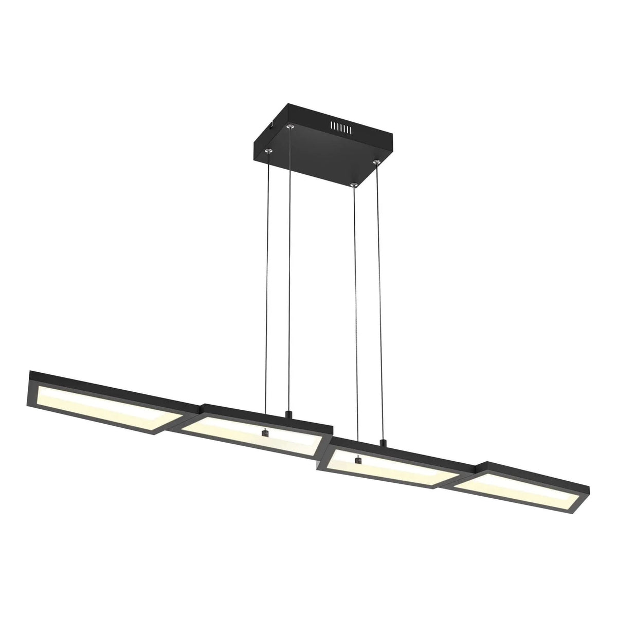 DALS Lighting - PDL Geometric Linear LED Pendant Light - PDL44-3K-BK | Montreal Lighting & Hardware