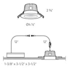 DALS Lighting - RGR 4 Inch Round Regressed Gimbal Down Light - RGR4-CC-BK | Montreal Lighting & Hardware