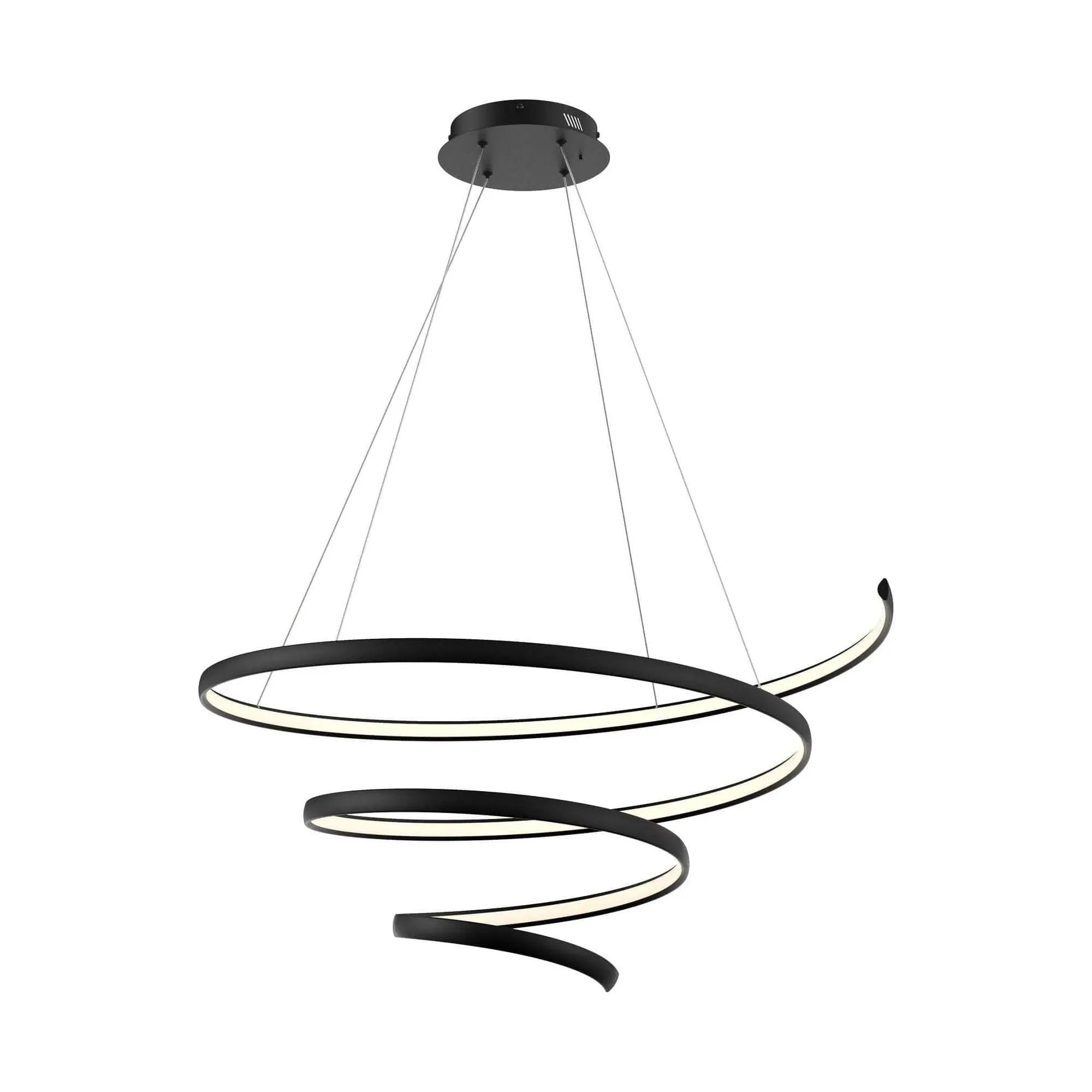 DALS Lighting - SPR Spiral Pendant - SPR20-CC-BK | Montreal Lighting & Hardware