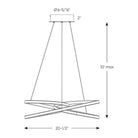 DALS Lighting - TWPS Twirl LED Pendant Light - TWPS-3K-BK | Montreal Lighting & Hardware