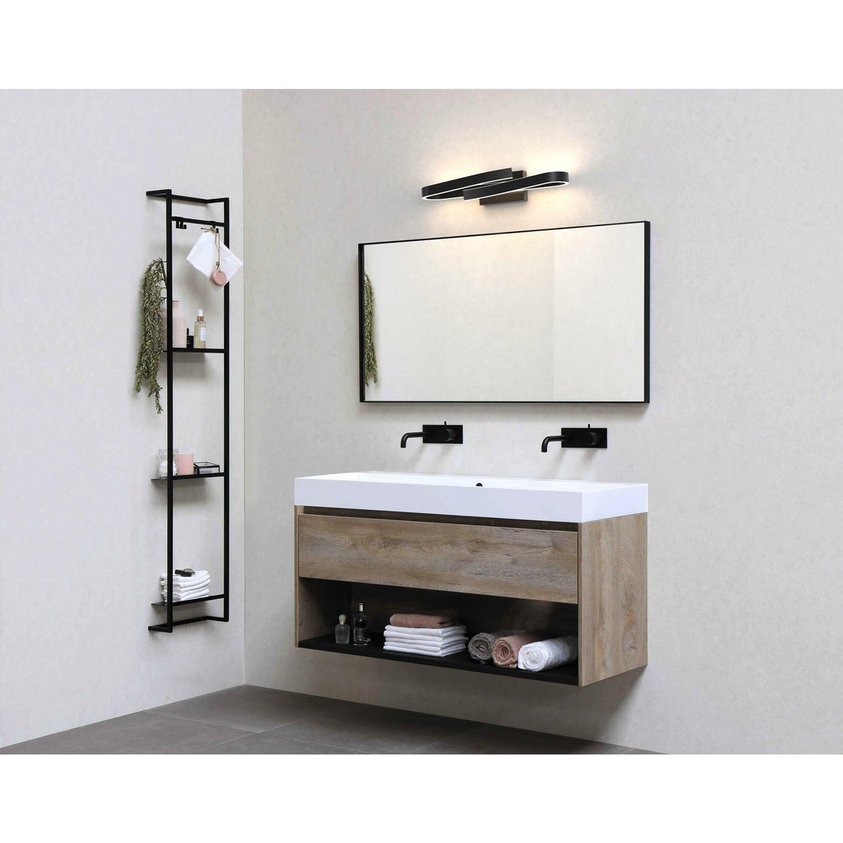 Dals Lighting - VRB LED Bath Vanity - VRB24-CC-BK | Montreal Lighting & Hardware
