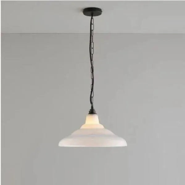 Davey Lighting - Glass School Pendant Light - US-DP8200/S/AN/BR | Montreal Lighting & Hardware