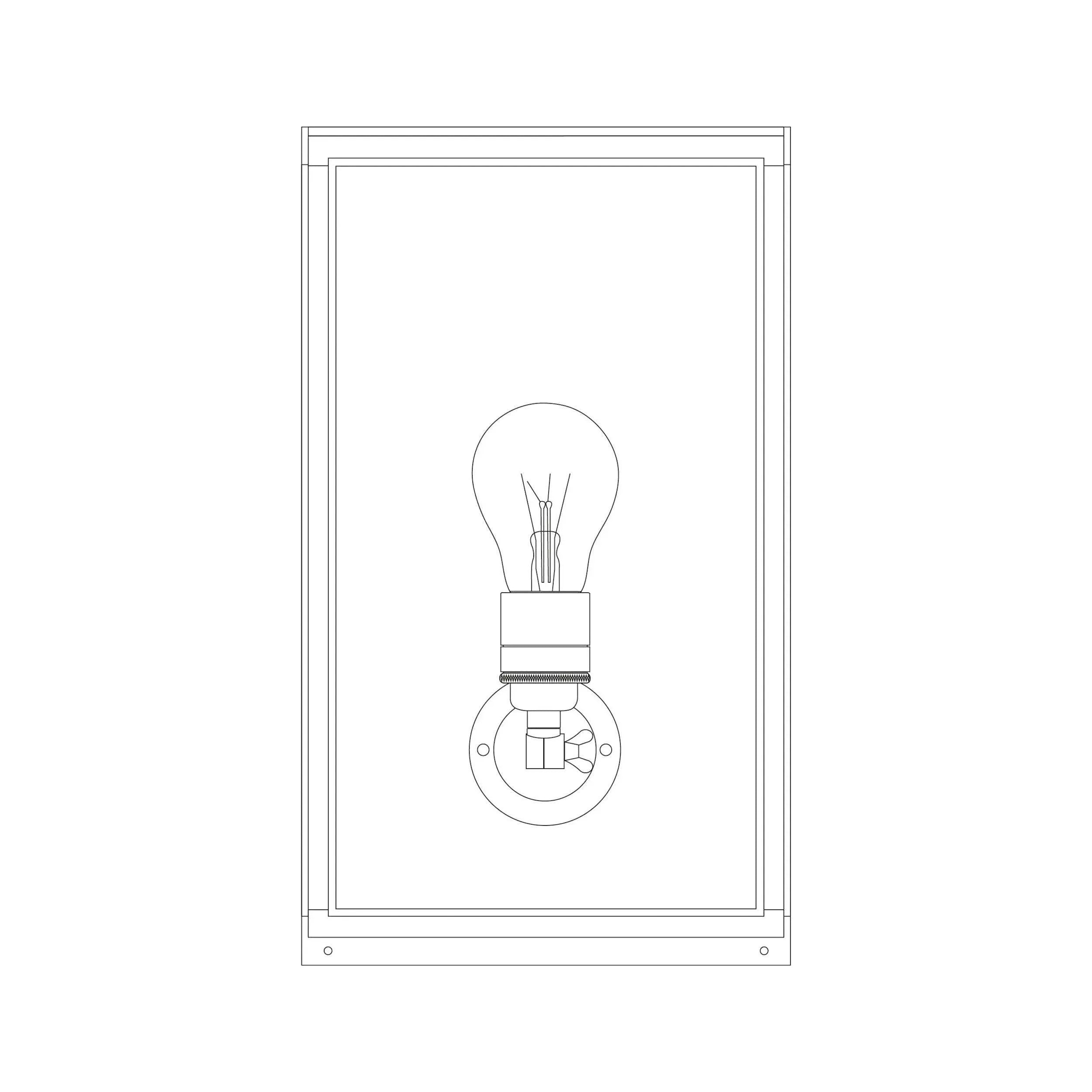 Davey Lighting - Medium Box Wall Light 7642 (Externally Glazed) - US-DP7642/BR/WE/FR | Montreal Lighting & Hardware