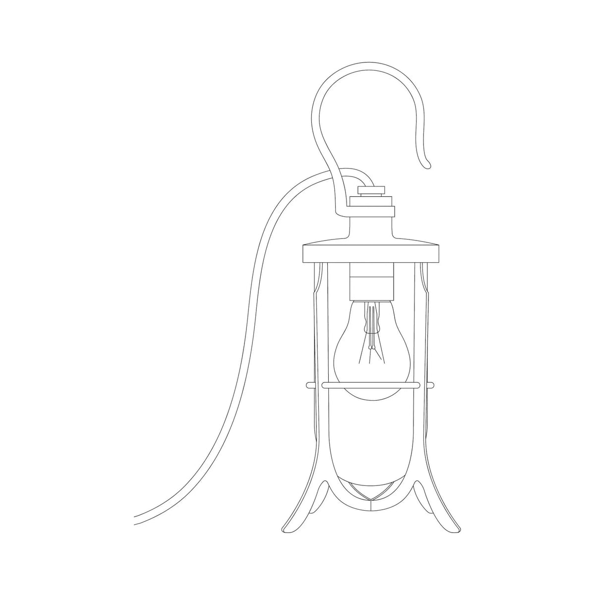 Davey Lighting - Ship's Hook Light 7521 - US-DP7521/BR/PO/CL | Montreal Lighting & Hardware