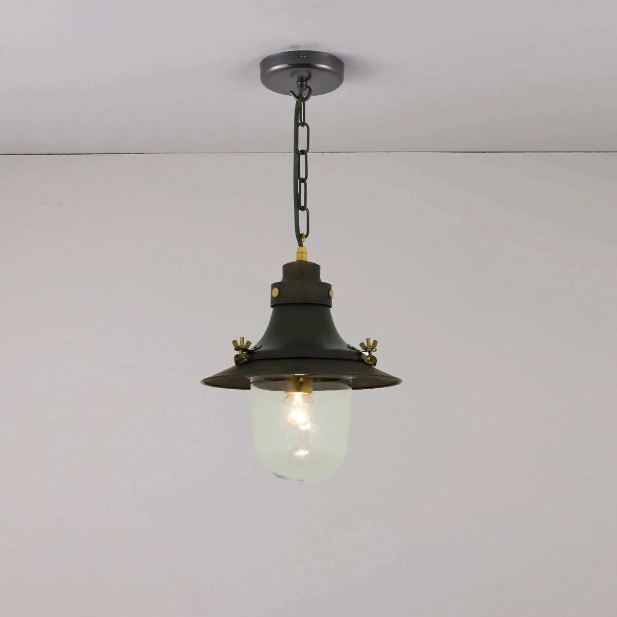 Davey Lighting - Ship's Small Decklight Pendant 7125 - US-DP7125/OO/CL/WE | Montreal Lighting & Hardware