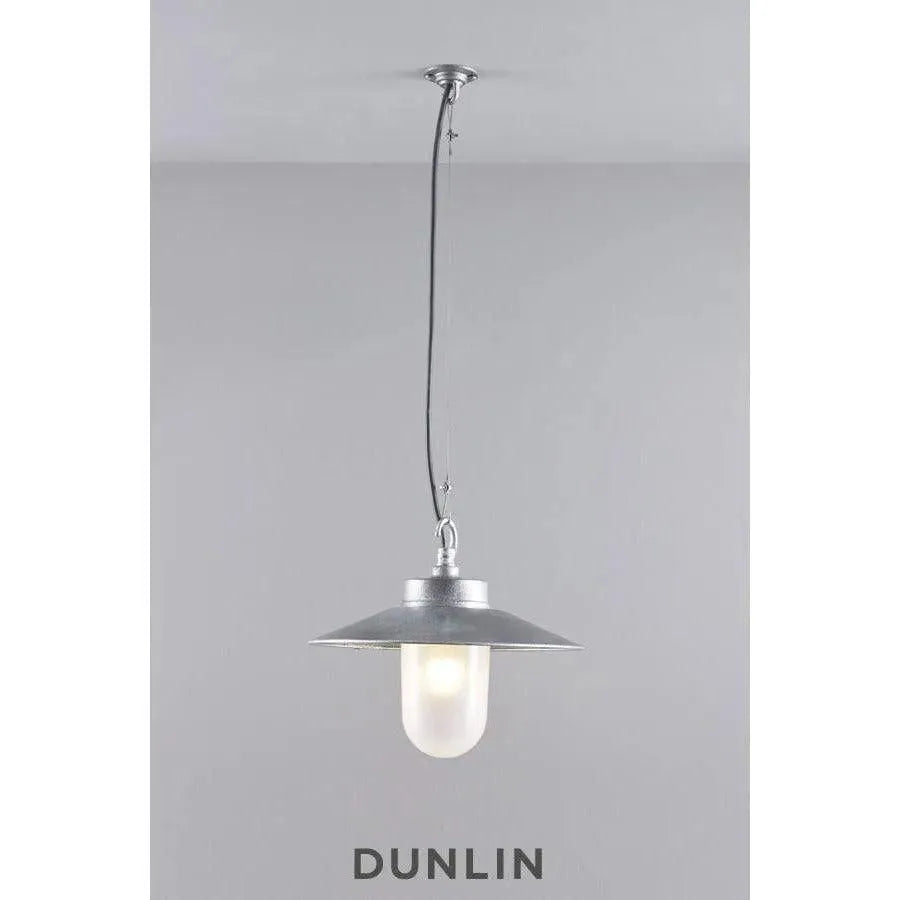 Davey Lighting - Well Glass Pendant With Visor 7680 IP44 - US-DP7680/PE/GA/CL/IP44 | Montreal Lighting & Hardware