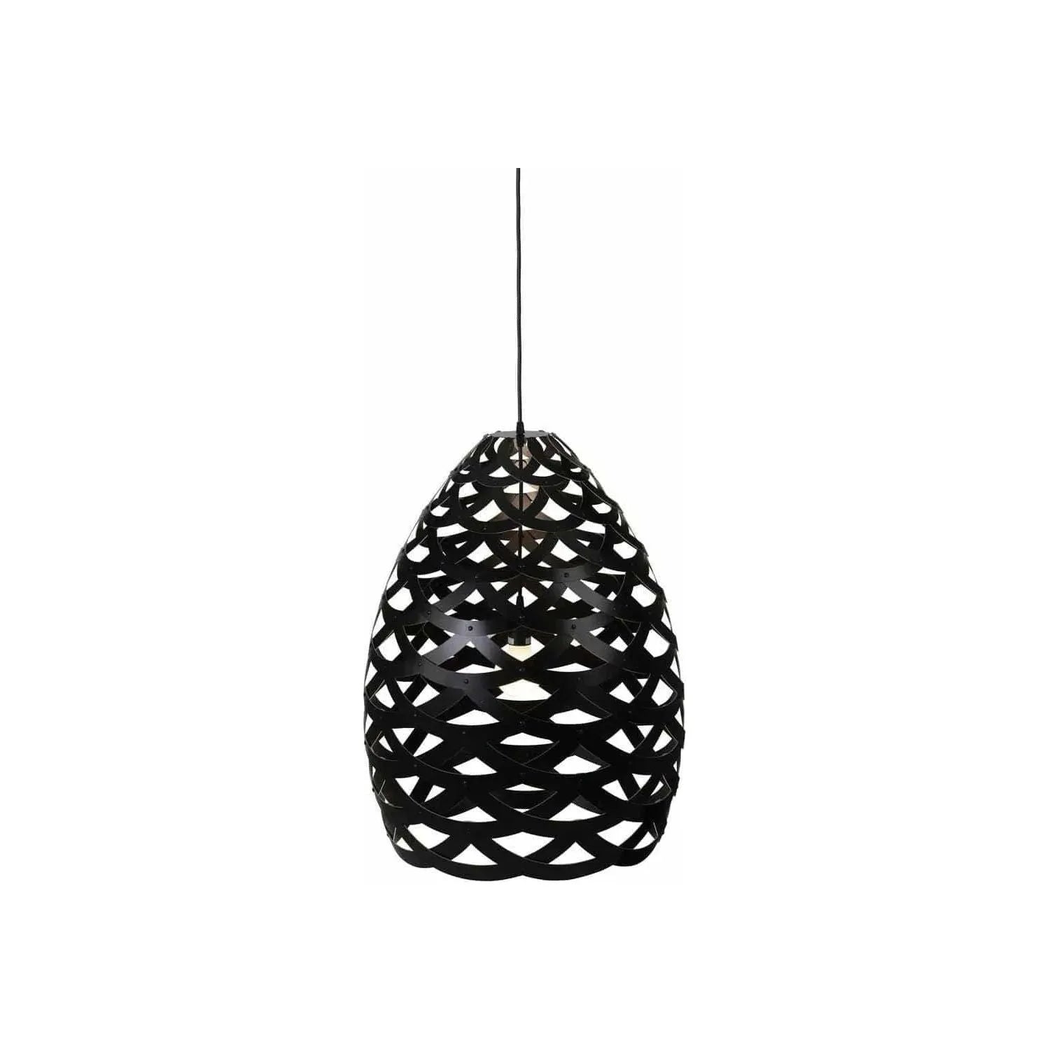 David Trubridge - Tui 500 Pendant - TUI-SMAL-BLK-BLK-ASM-PAK | Montreal Lighting & Hardware