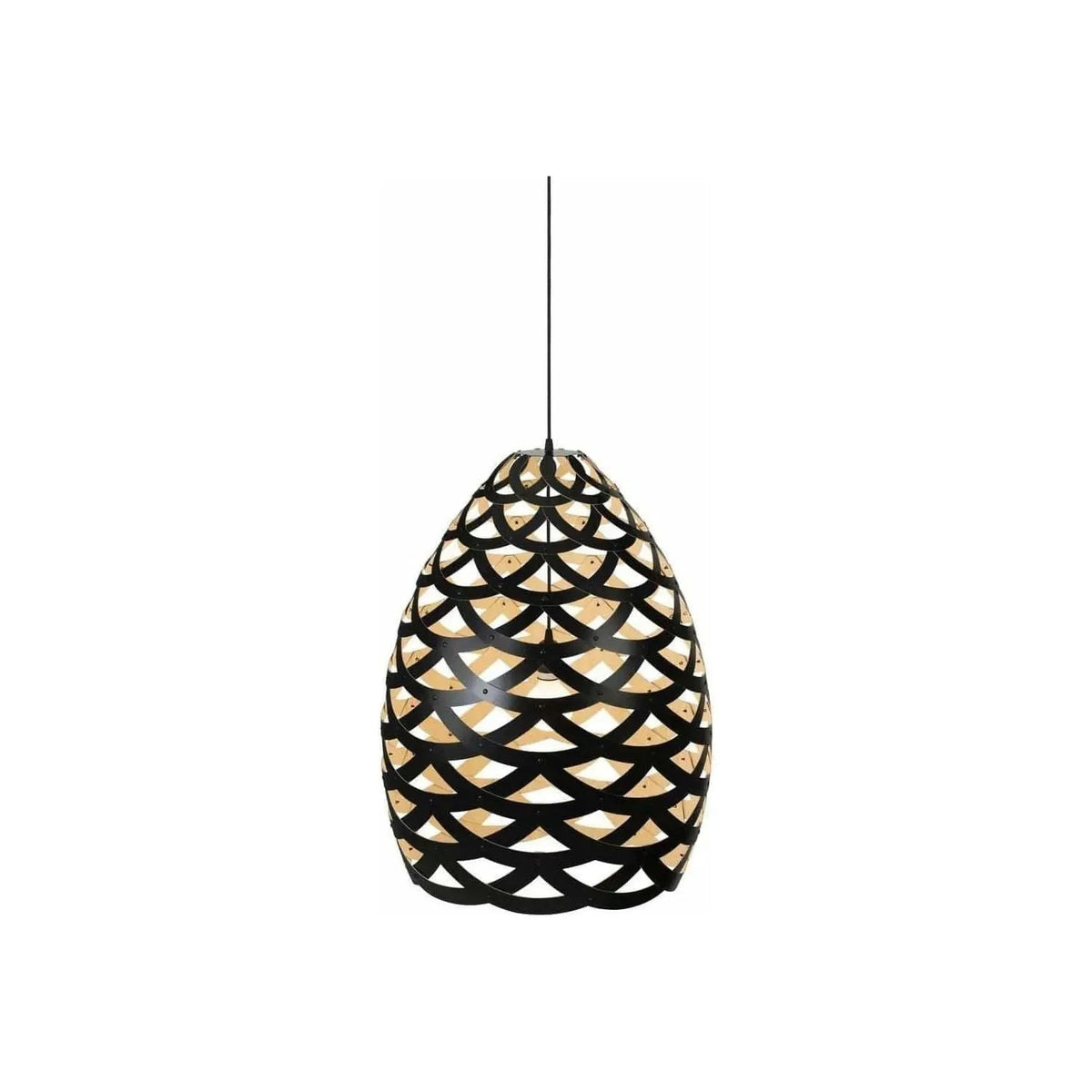 David Trubridge - Tui 500 Pendant - TUI-SMAL-BLK-BMB-ASM-PAK | Montreal Lighting & Hardware
