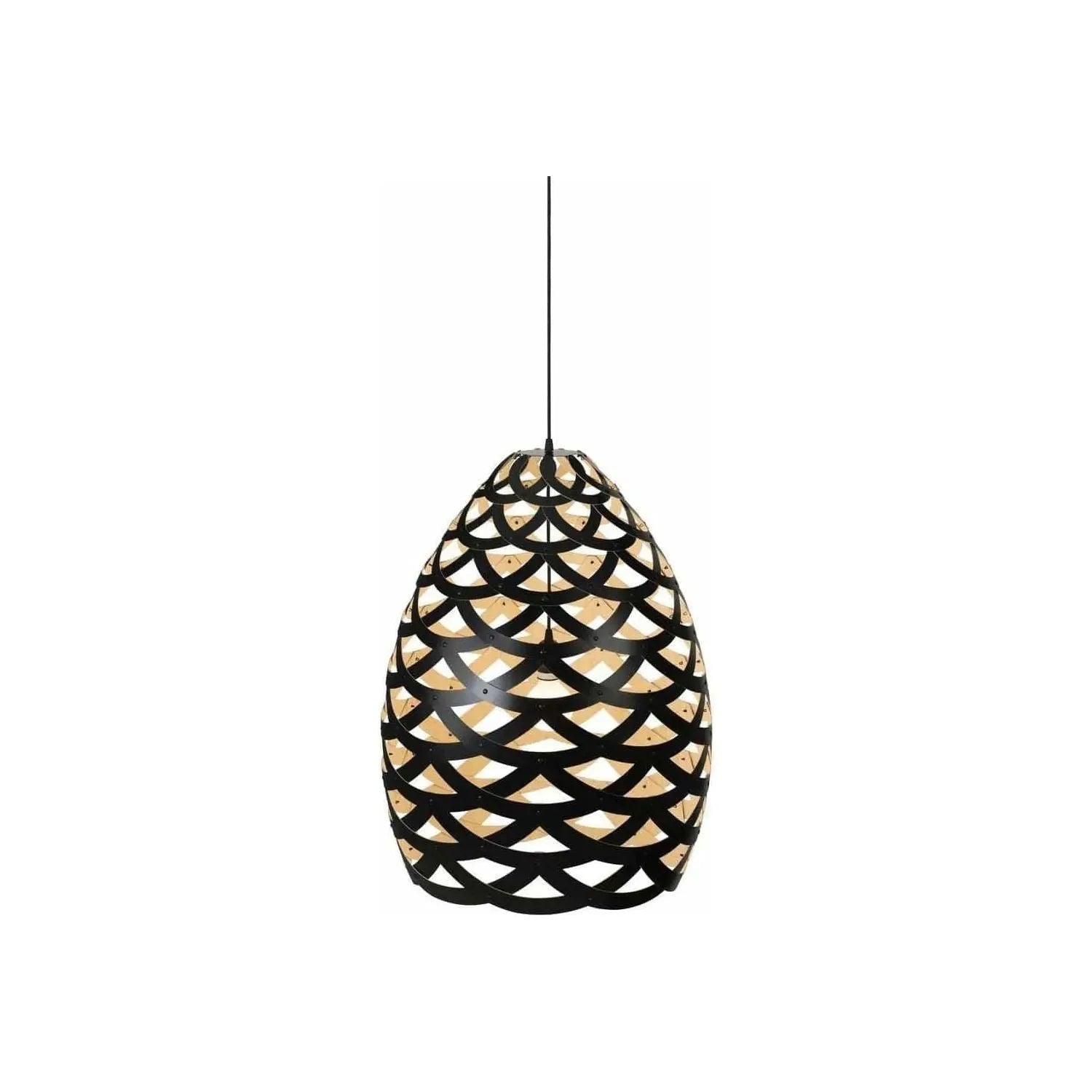 David Trubridge - Tui 500 Pendant - TUI-SMAL-BLK-BMB-KIT-SET | Montreal Lighting & Hardware