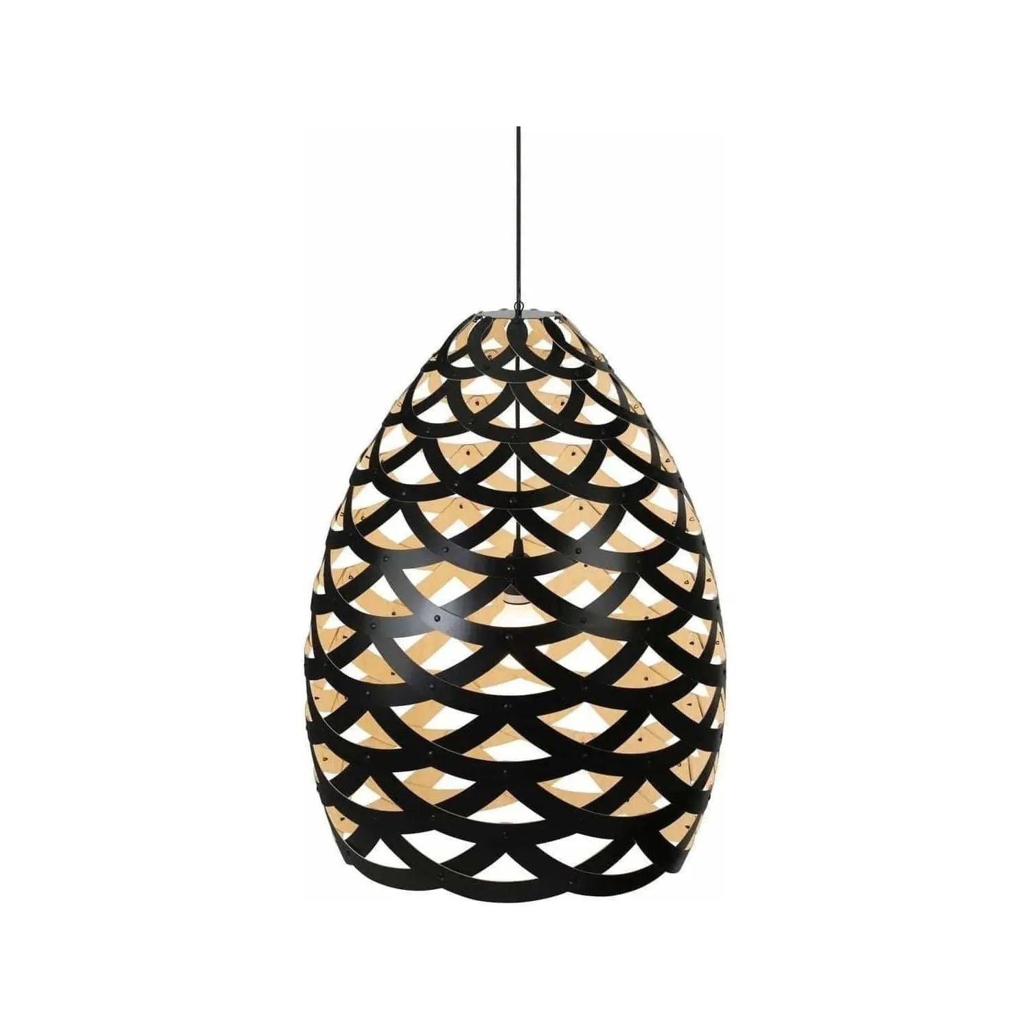David Trubridge - Tui 900 Pendant - TUI-LARG-BLK-BMB-ASM-PAK | Montreal Lighting & Hardware