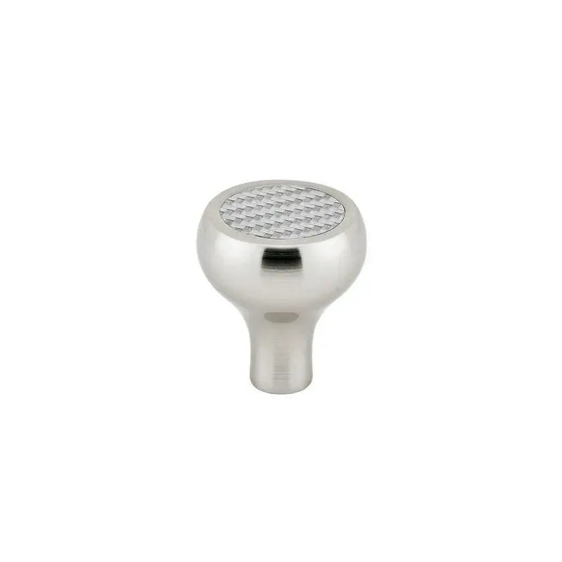 Emtek - Carbon Fiber Knob - Silver - 86370US26 | Montreal Lighting & Hardware