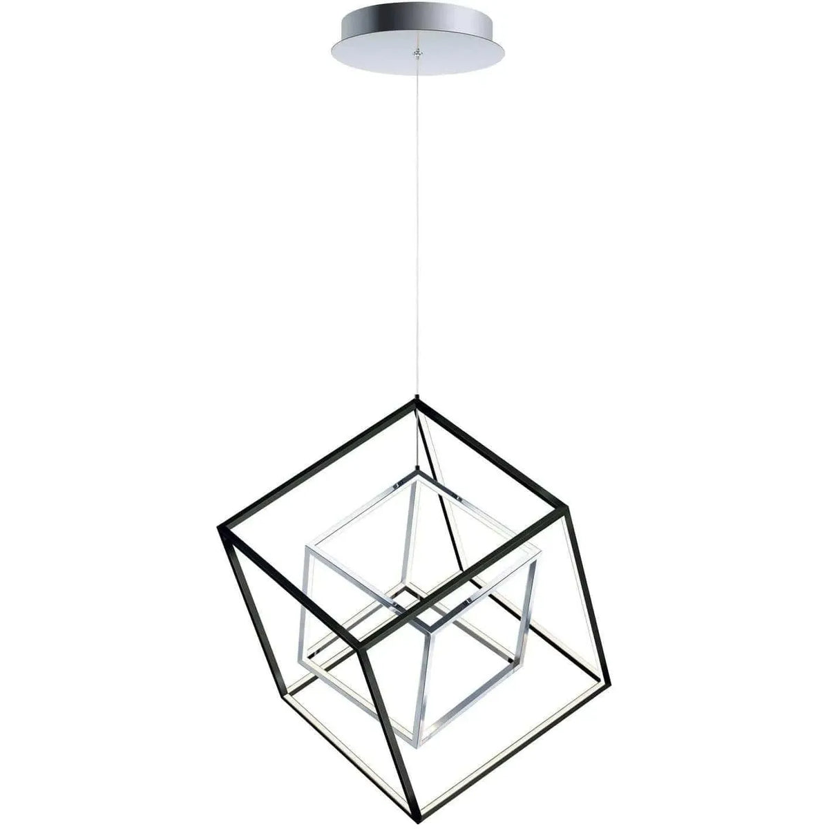 ET2 Lighting - 4 Square LED Pendant - E30582-BK | Montreal Lighting & Hardware