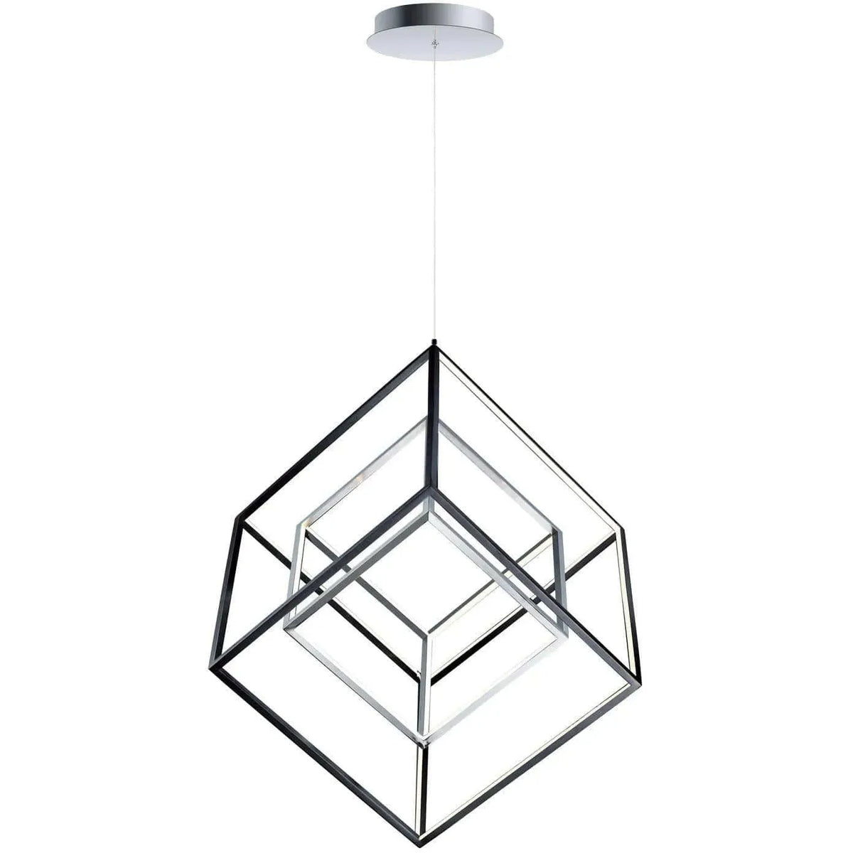 ET2 Lighting - 4 Square LED Pendant - E30582-BK | Montreal Lighting & Hardware