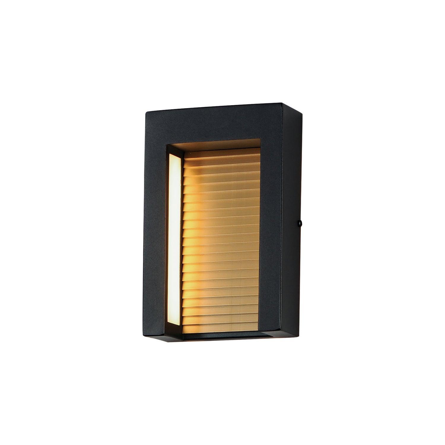 ET2 Lighting - Alcove LED Outdoor Wall Sconce - E30102-BKGLD | Montreal Lighting & Hardware