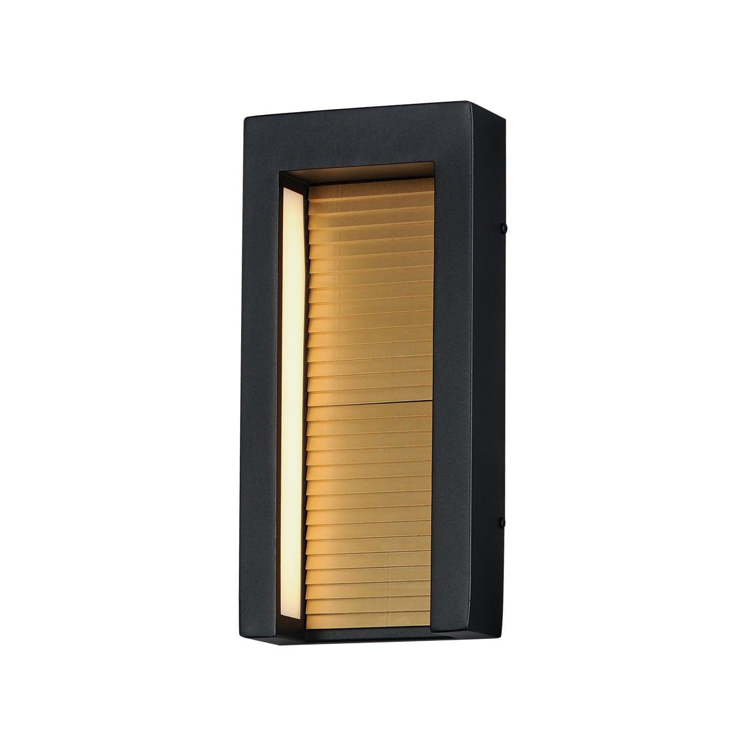 ET2 Lighting - Alcove LED Outdoor Wall Sconce - E30104-BKGLD | Montreal Lighting & Hardware