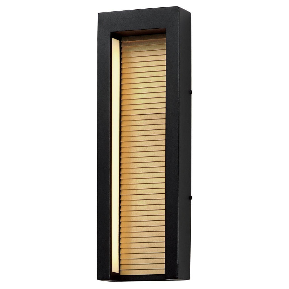 ET2 Lighting - Alcove LED Outdoor Wall Sconce - E30106-BKGLD | Montreal Lighting & Hardware