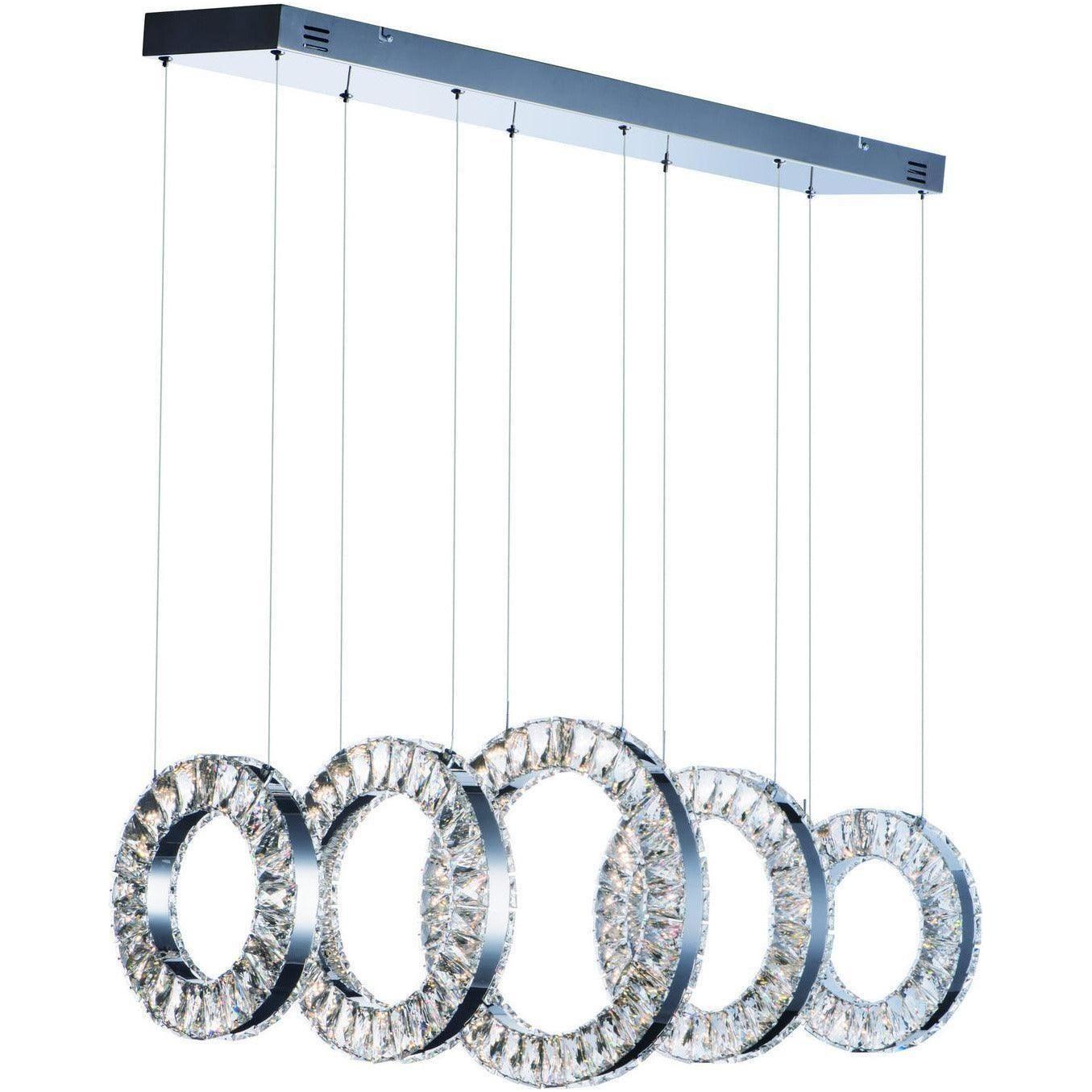 ET2 Lighting - Charm LED Linear Multi Pendant - E30565-20PC | Montreal Lighting & Hardware