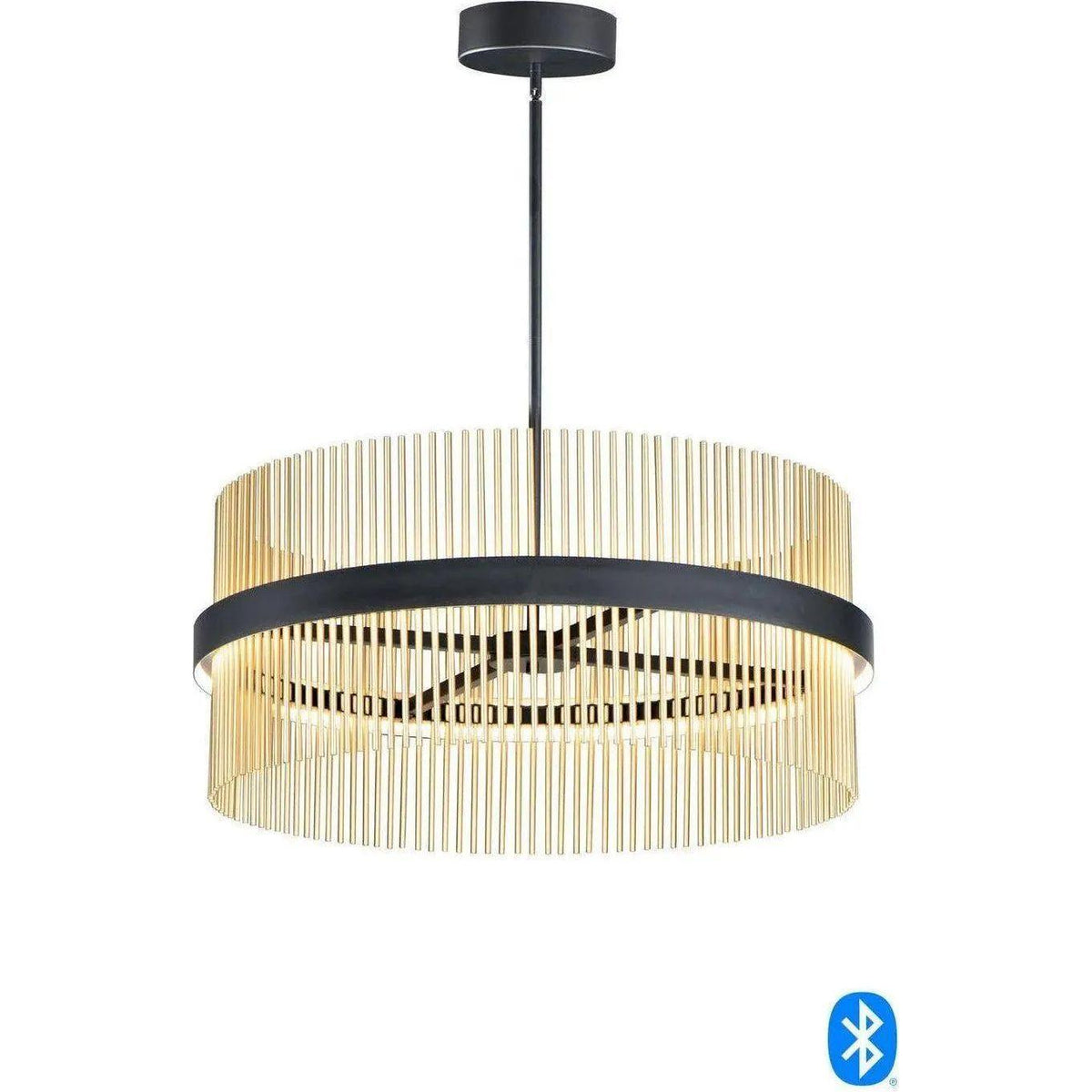 ET2 Lighting - Chimes LED Pendant - E34207-BKSBR | Montreal Lighting & Hardware