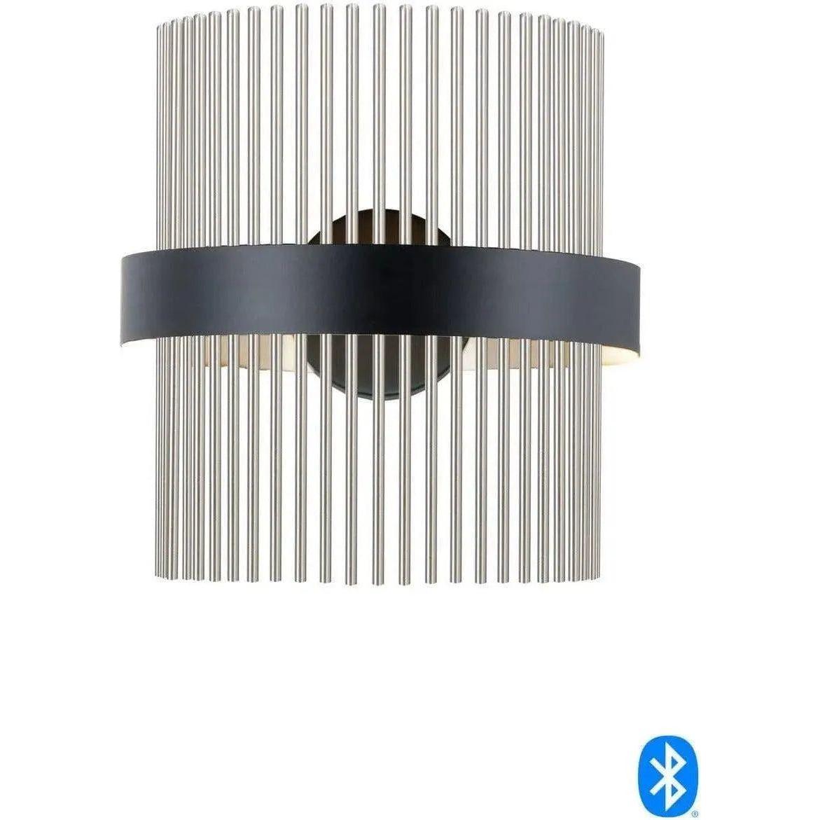 ET2 Lighting - Chimes LED Wall Sconce - E34201-BKSBR | Montreal Lighting & Hardware