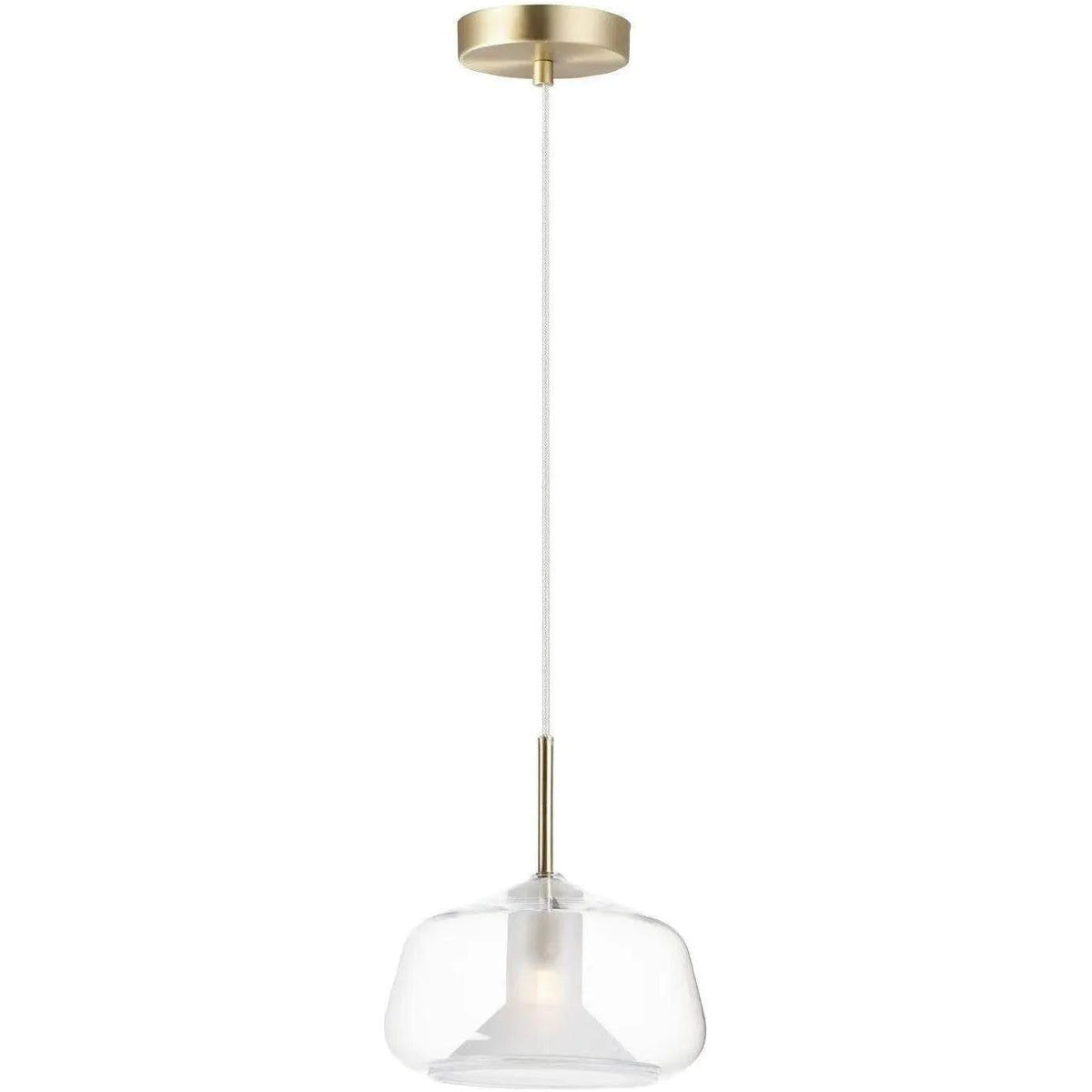 ET2 Lighting - Deuce LED Wide Pendant - E10042-18SBR | Montreal Lighting & Hardware