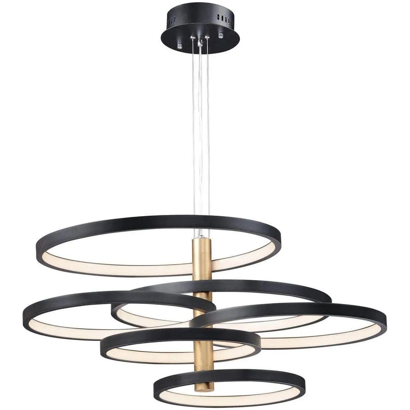ET2 Lighting - Hoopla LED Pendant - E24326-BKGLD | Montreal Lighting & Hardware