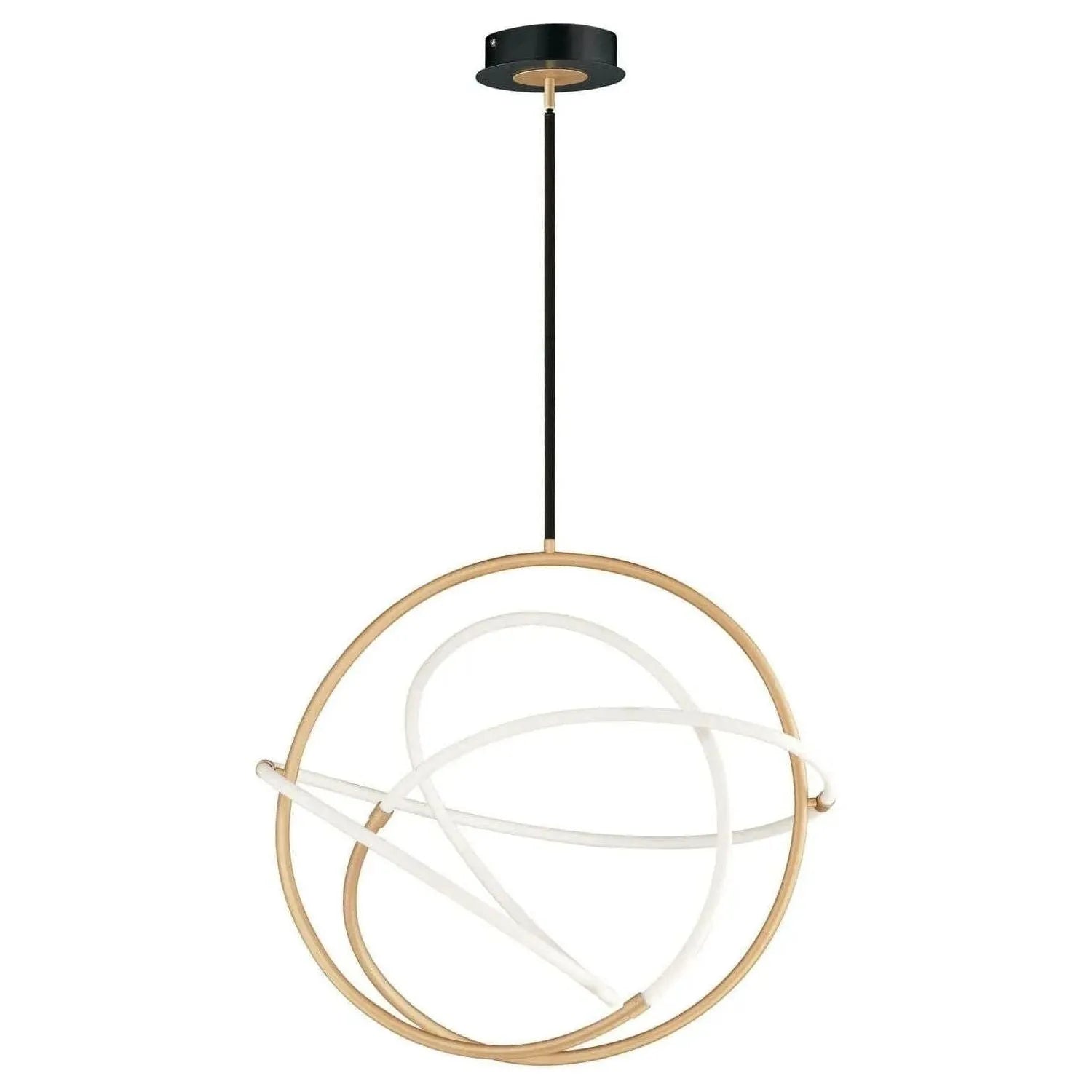 ET2 Lighting - Mobius LED Pendant - E25092-01BKGLD | Montreal Lighting & Hardware