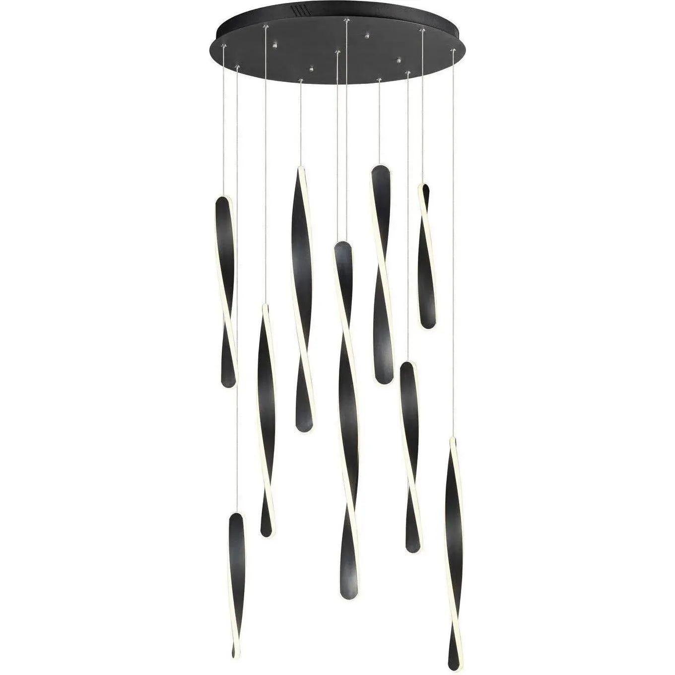 ET2 Lighting - Pirouette LED Pendant - E24154-BK | Montreal Lighting & Hardware