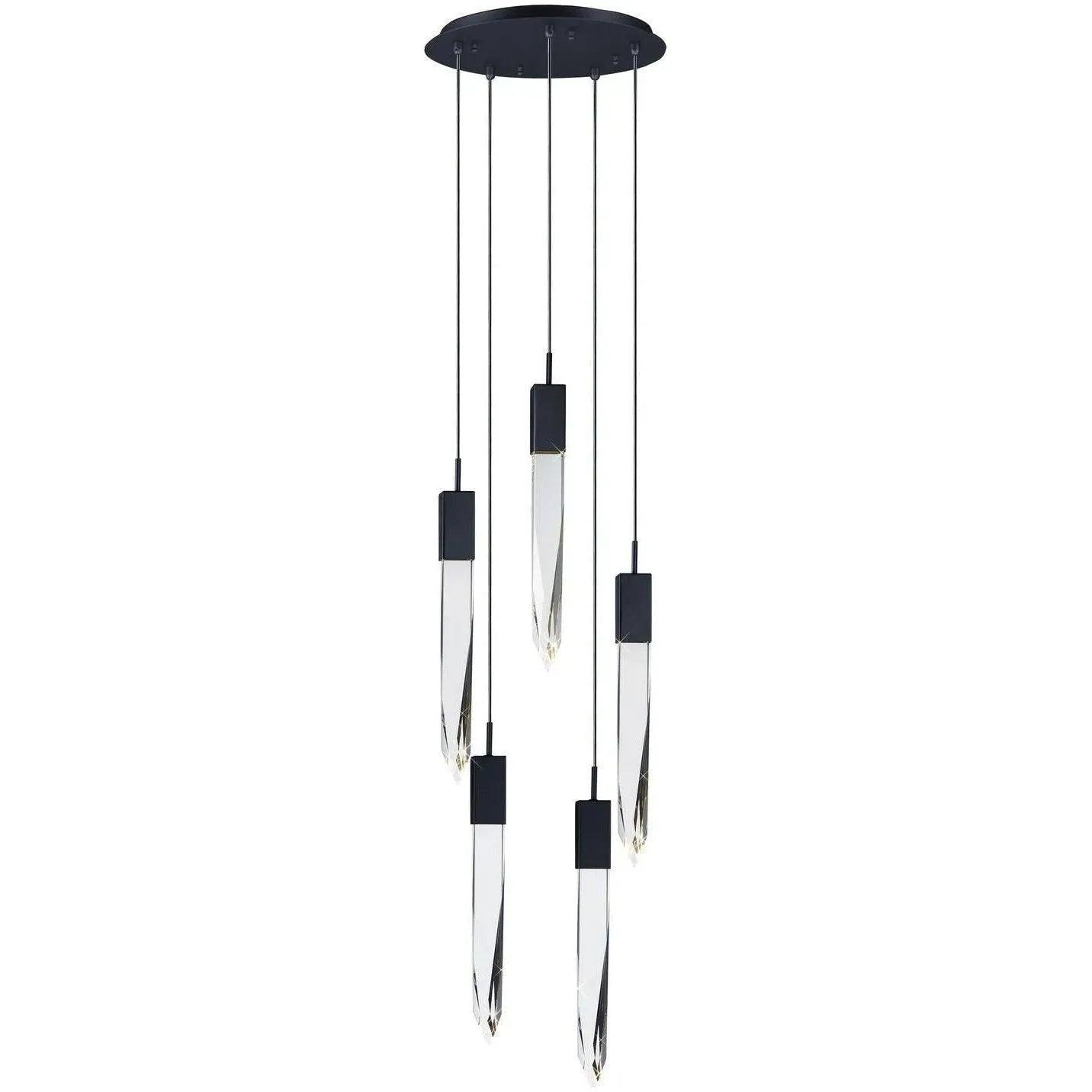 ET2 Lighting - Quartz LED Multi Pendant - E31243-20BK | Montreal Lighting & Hardware