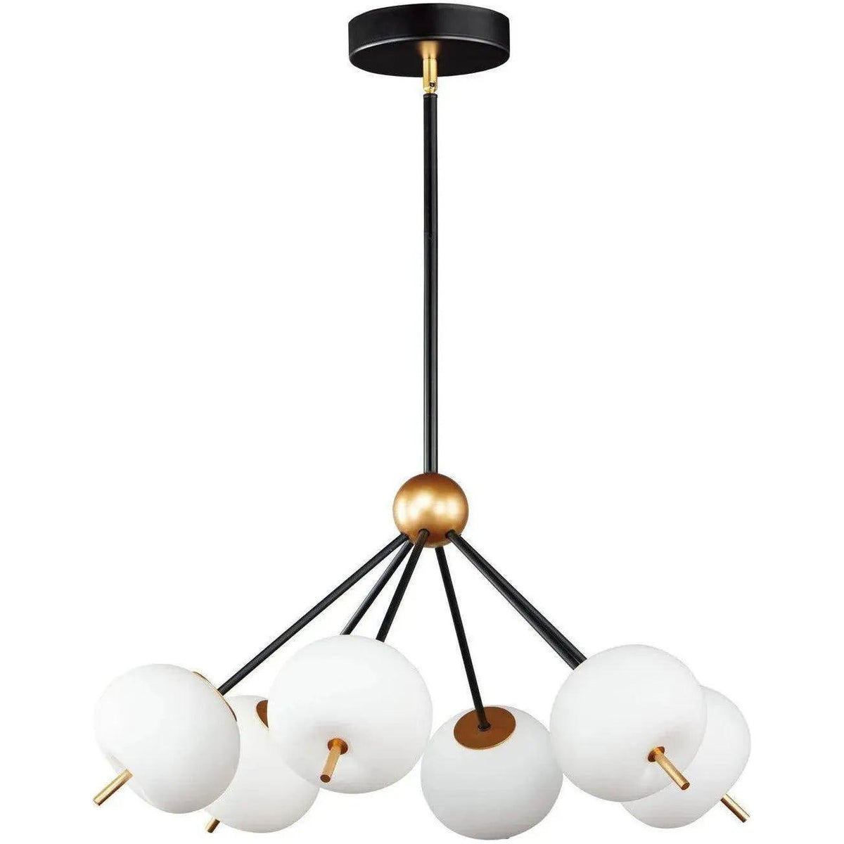 ET2 Lighting - Quest LED Pendant - E25116-92BKGLD | Montreal Lighting & Hardware