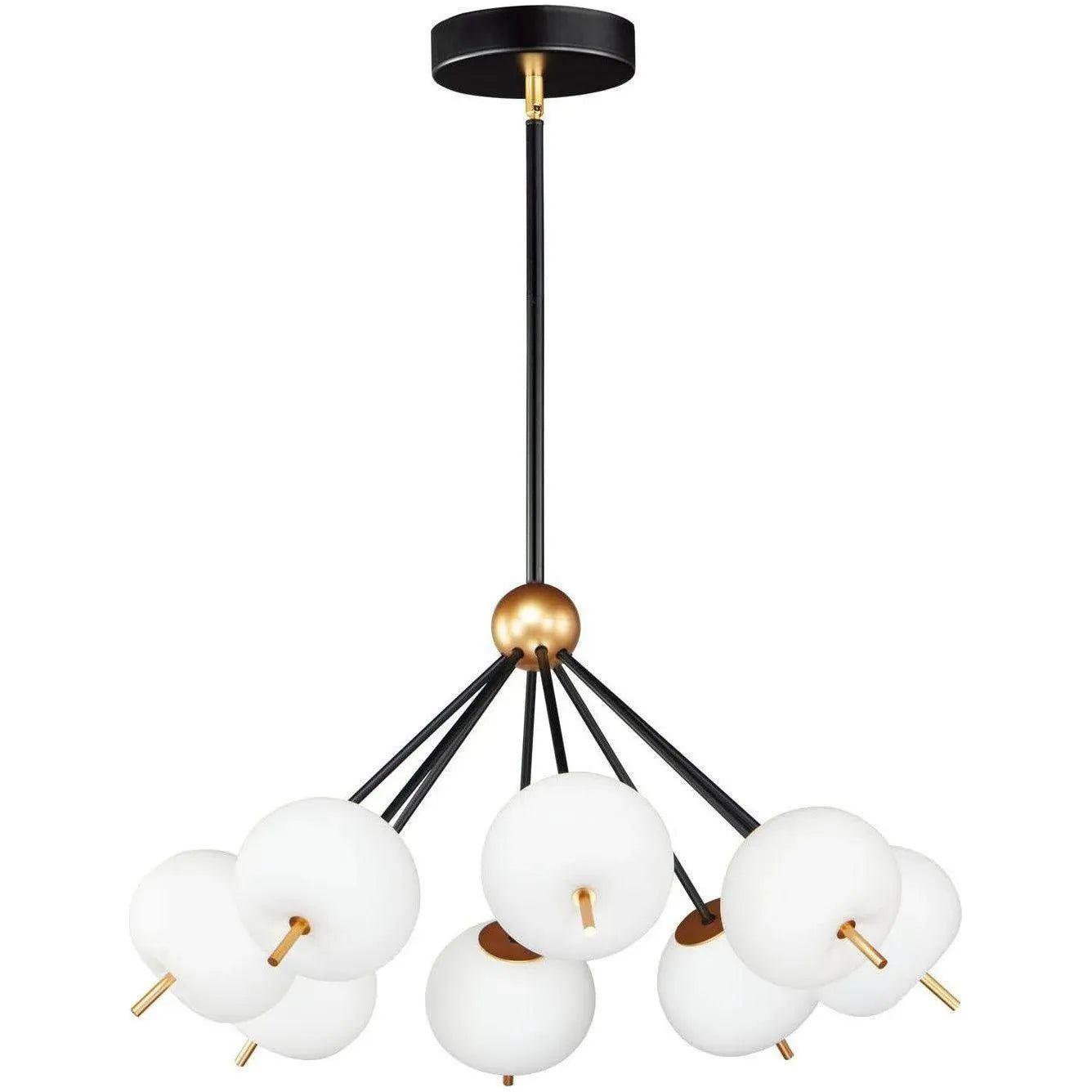 ET2 Lighting - Quest LED Pendant - E25118-92BKGLD | Montreal Lighting & Hardware