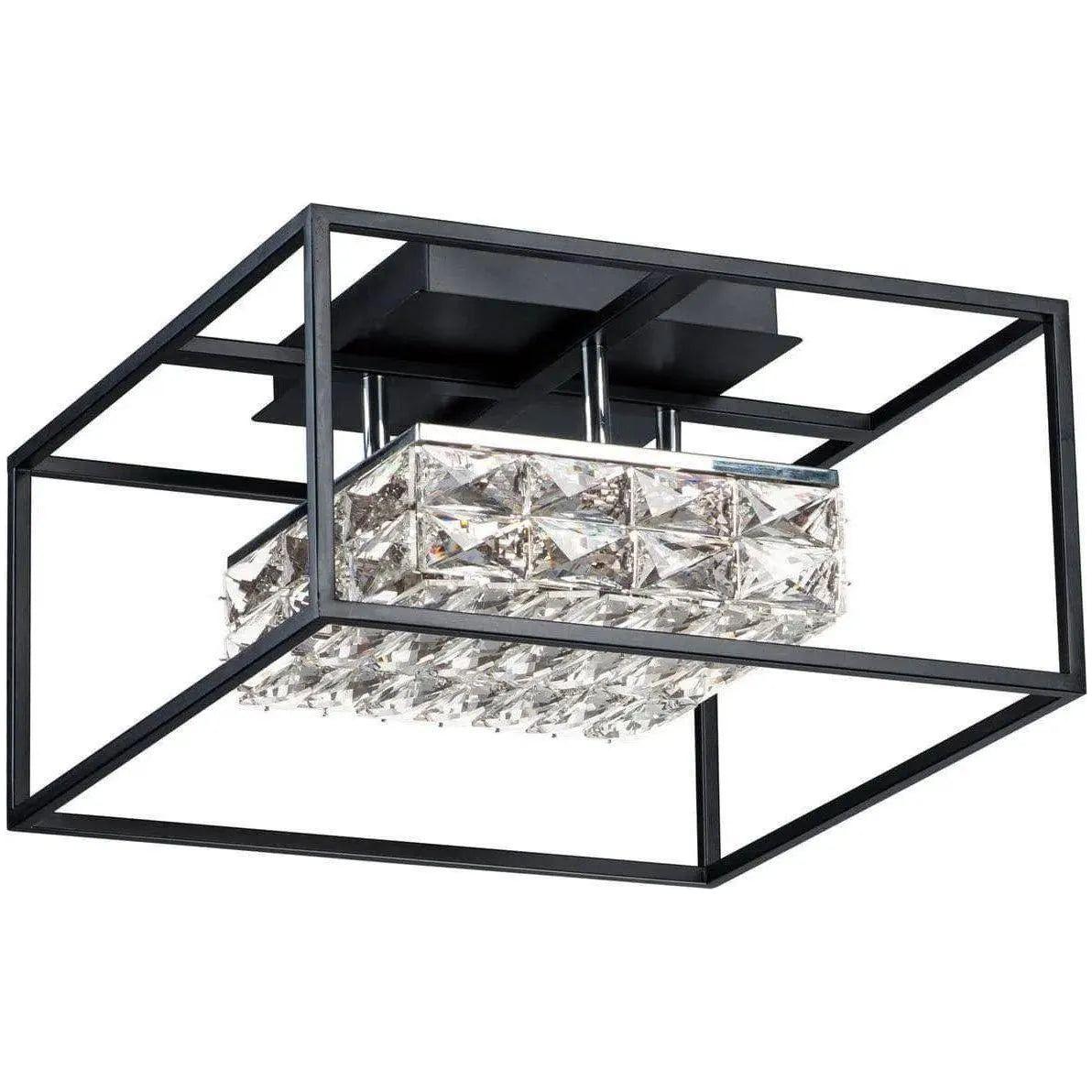 ET2 Lighting - Zephyr LED Flush Mount - E23300-20BK | Montreal Lighting & Hardware