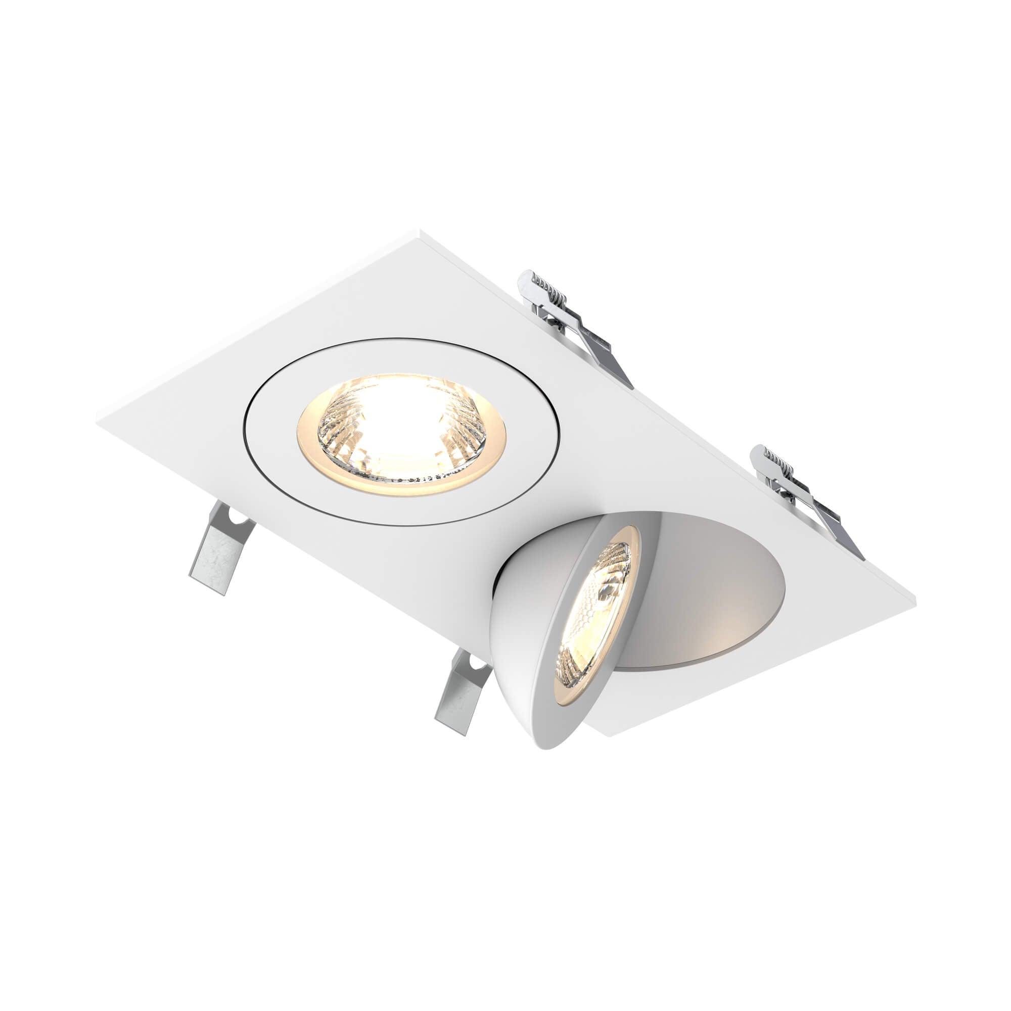DALS Lighting - FGM 4" Double Recessed Light 5CCT - FGM4-CC-DUO-WH | Montreal Lighting & Hardware