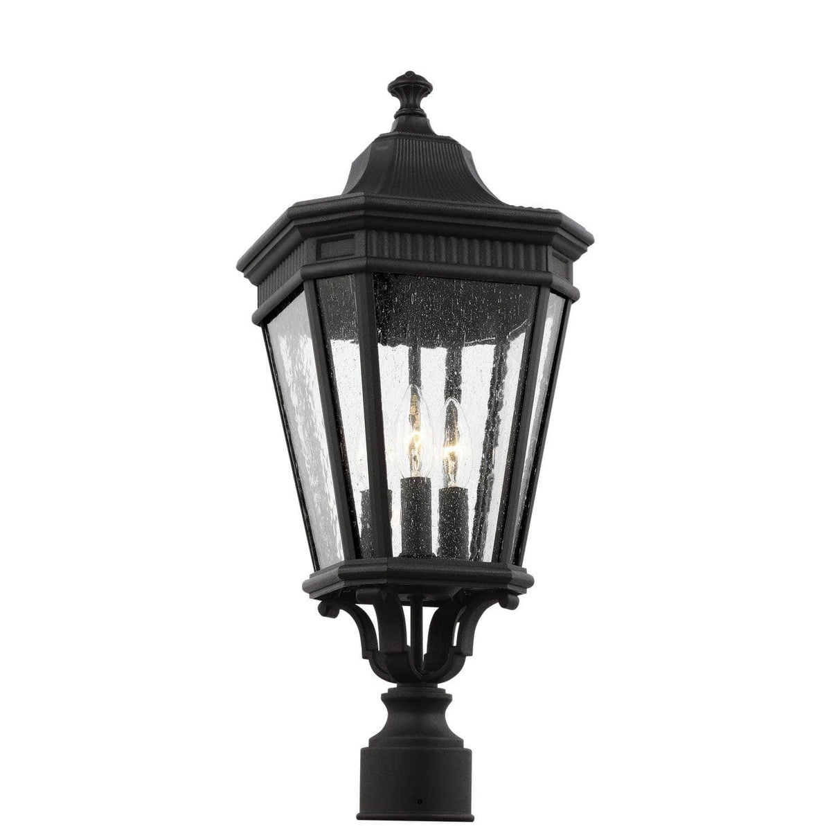 Generation Lighting - Cotswold Lane Seedy Outdoor Post Lantern - OL5427BK | Montreal Lighting & Hardware
