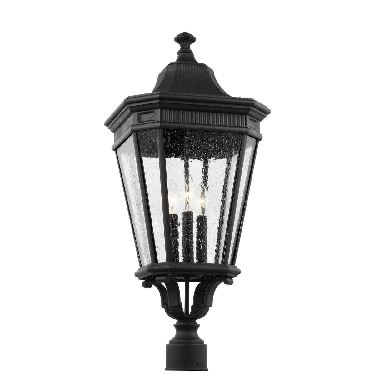Generation Lighting - Cotswold Lane Seedy Outdoor Post Lantern - OL5428BK | Montreal Lighting & Hardware