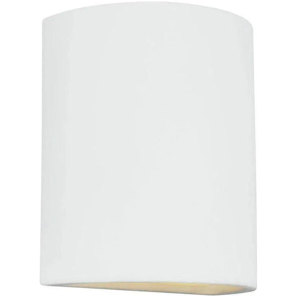 Paintable Ceramic Round Outdoor Wall Lantern
