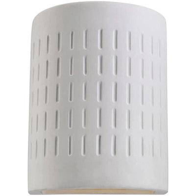 Paintable Ceramic Textured Outdoor Wall Lantern