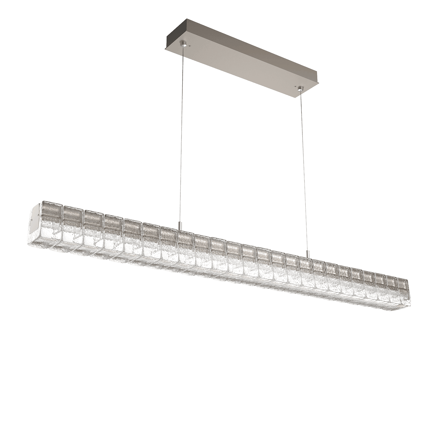 Hammerton Studio - Asscher Linear Suspension - PLB0080-48-BS-AC-CA1-L1 | Montreal Lighting & Hardware