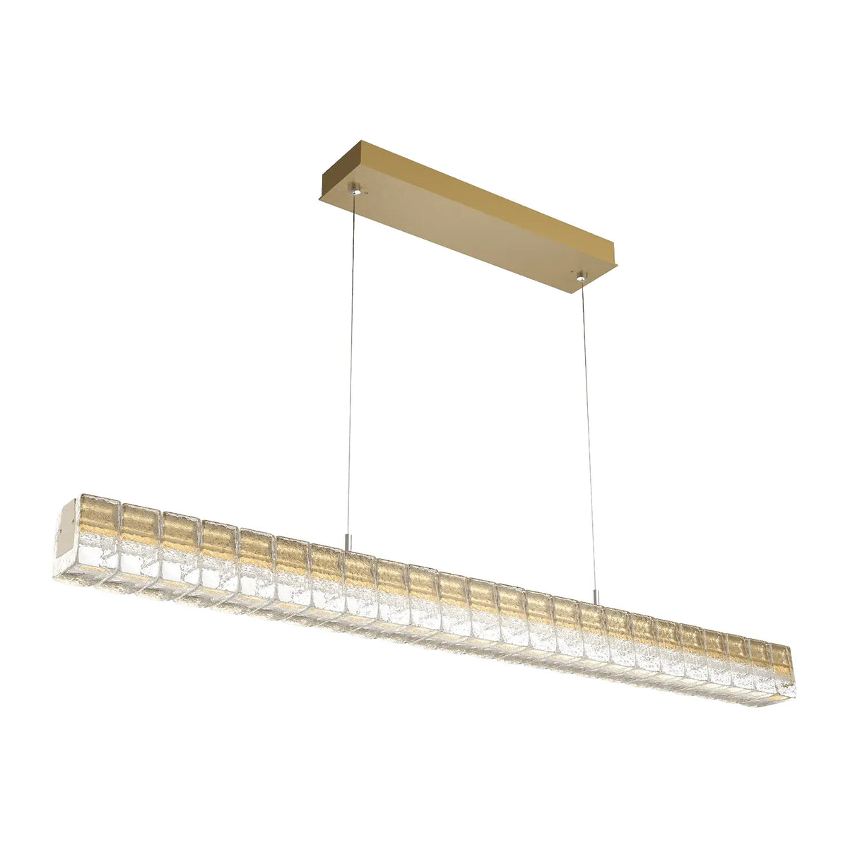 Hammerton Studio - Asscher Linear Suspension - PLB0080-48-GB-AC-CA1-L1 | Montreal Lighting & Hardware