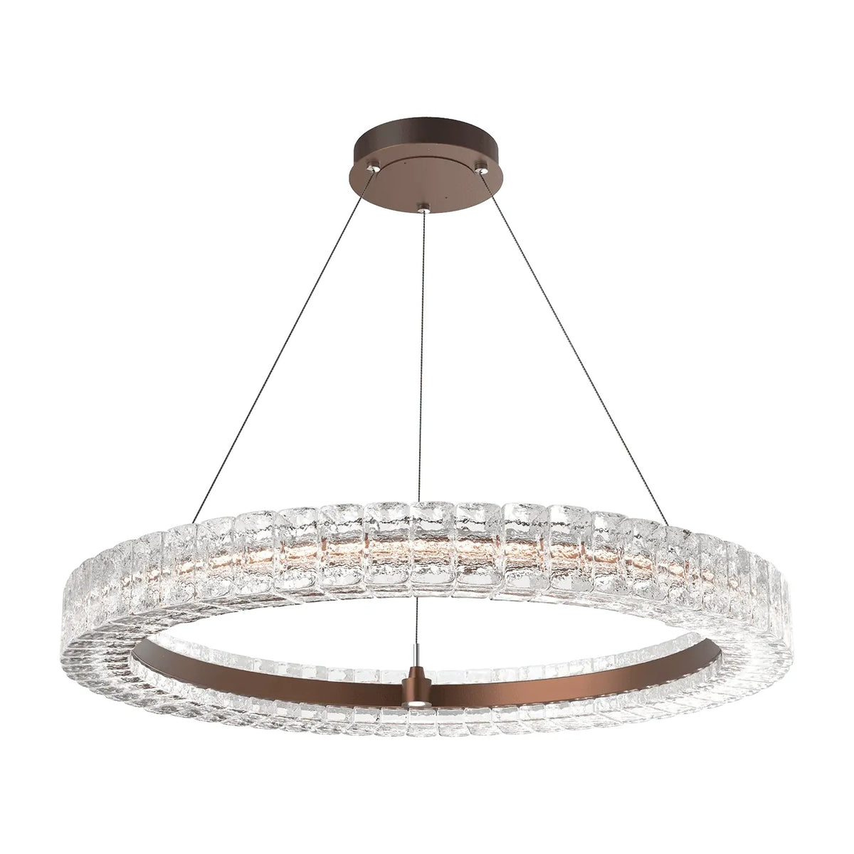 Hammerton Studio - Asscher Ring Chandelier - CHB0080-36-BB-AC-CA1-L3 | Montreal Lighting & Hardware