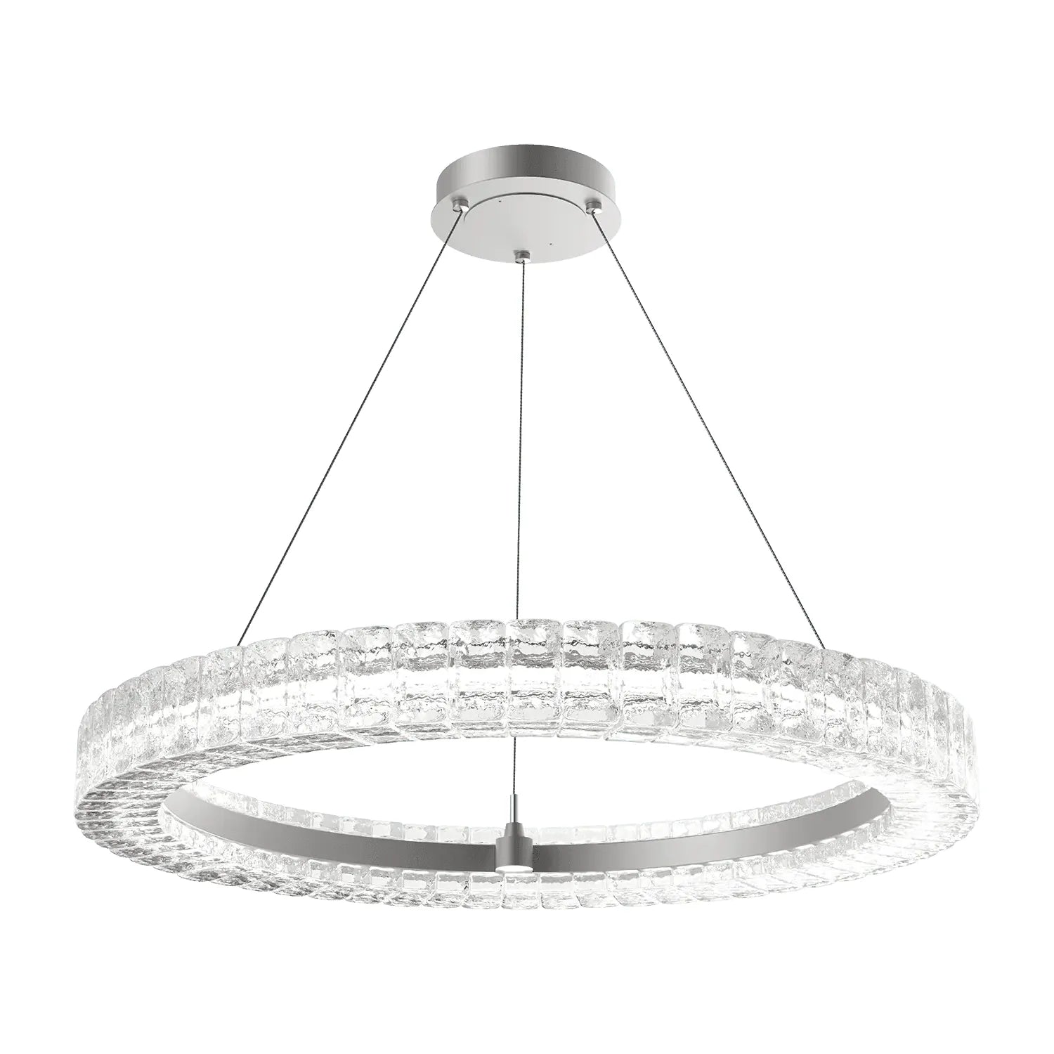 Hammerton Studio - Asscher Ring Chandelier - CHB0080-36-BB-AC-CA1-L3 | Montreal Lighting & Hardware