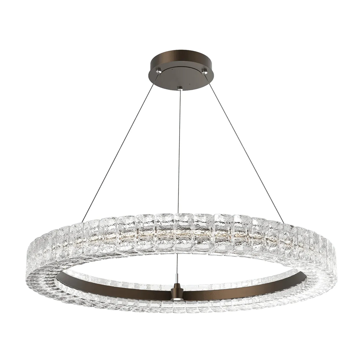 Hammerton Studio - Asscher Ring Chandelier - CHB0080-36-FB-AC-CA1-L3 | Montreal Lighting & Hardware