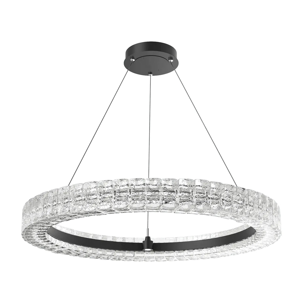 Hammerton Studio - Asscher Ring Chandelier - CHB0080-36-MB-AC-CA1-L3 | Montreal Lighting & Hardware