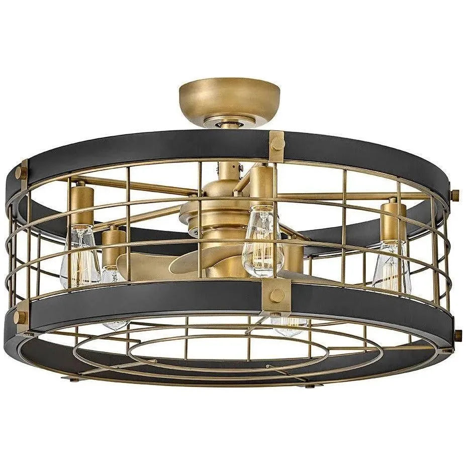 Hinkley Lighting - Bryce LED Fandelier - 904627FBN-LIA | Montreal Lighting & Hardware