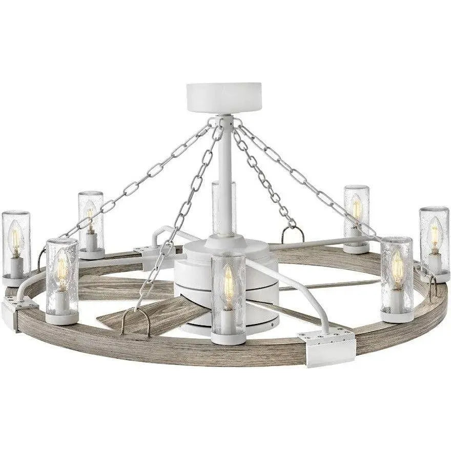 Hinkley Lighting - Sawyer with LED Fandelier - 902928FMW-LWD | Montreal Lighting & Hardware
