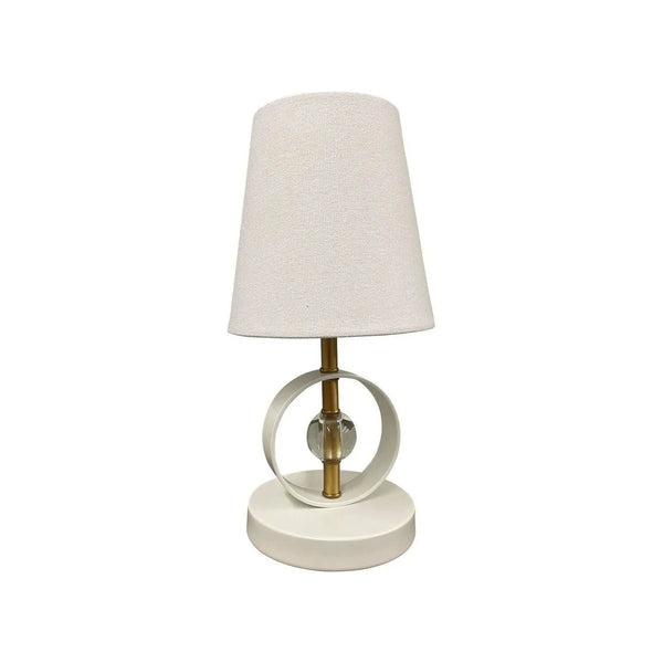 Lampe d'appoint en cristal à anneau Bryson