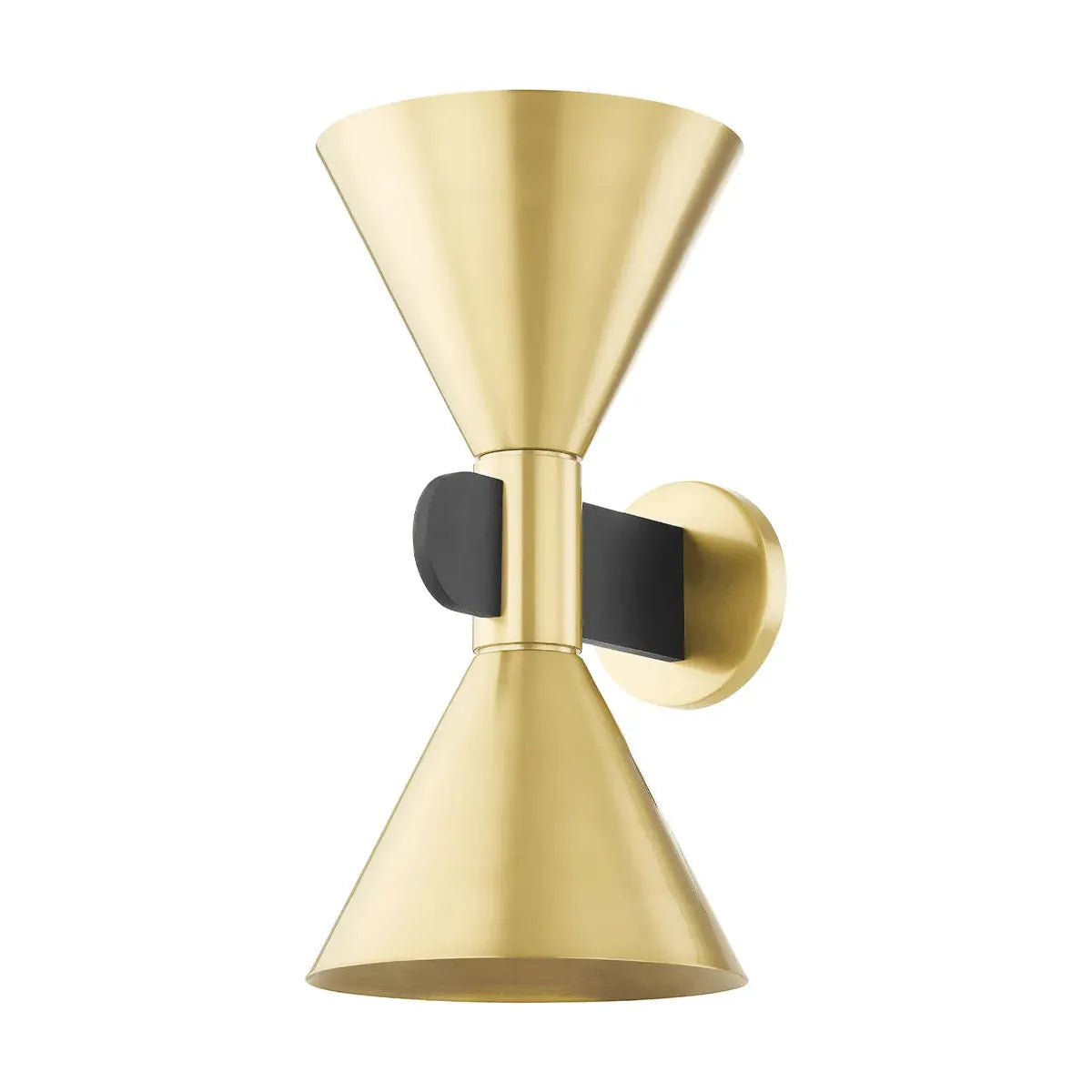 Hudson Valley Lighting - Cranston Wall Sconce - 4910-AGB/SBK | Montreal Lighting & Hardware