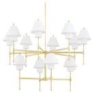 Hudson Valley Lighting - Glenmoore Chandelier - PI1899812-AGB | Montreal Lighting & Hardware