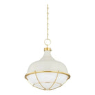 Hudson Valley Lighting - Holkham Pendant - MDS1502-AGB/OW | Montreal Lighting & Hardware